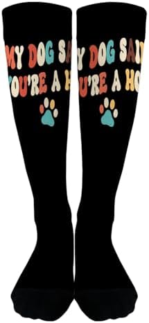 My Dogs Said Youre A Hoe Hilarious Knee Length Socks for Men