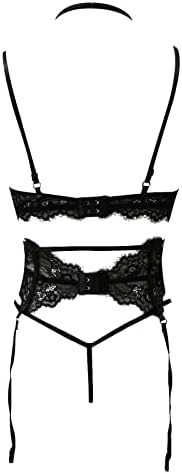 Elegant Red Lace Lingerie Set for Roleplay
