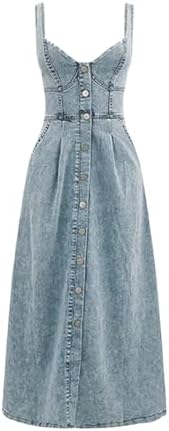 Sleek and Trendy Denim Dress Jean for Women - Blue Chambray Style
