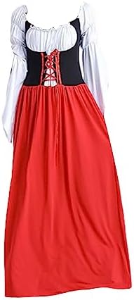 German Beer Girl Dirndel Costume Dress for Women