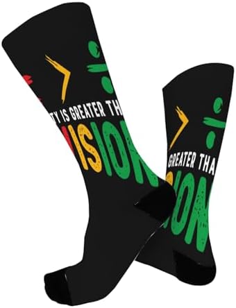 Equalitys Is Greater Than Division Math Black History Socks