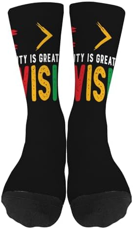 Equalitys Is Greater Than Division Math Black History Socks