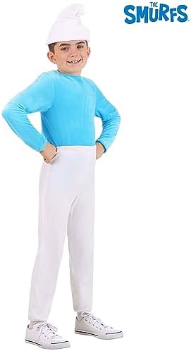 The Smurfs Smurf Costume for Boys - Halloween 80s Cartoon Character