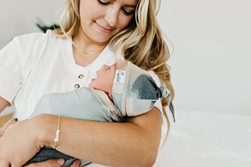 Copper Pearl Baby Beanie Hat Top Knot - Stretchy Soft
