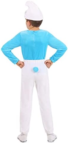 The Smurfs Smurf Costume for Boys - Halloween 80s Cartoon Character