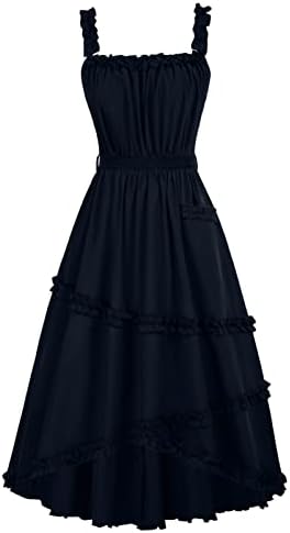 Gothic Halloween Dress for Women - Black Collar Costume