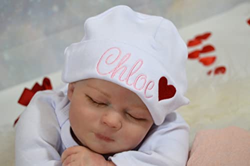 Personalized Valentines Day Baby Hat for Newborn Boys