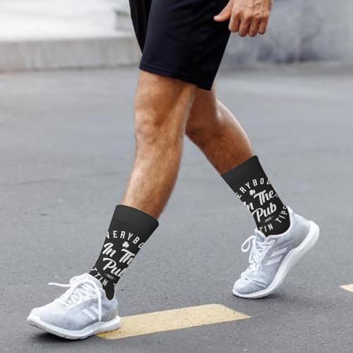 St Patricks Day Mens Cute Knee High Socks