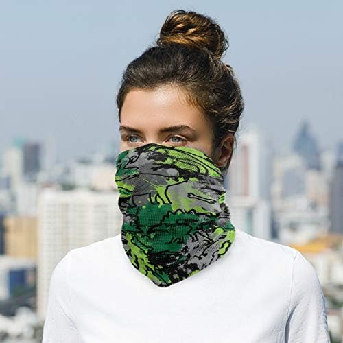 UV-Protective Dino Dust Bandana for Face Hair Use
