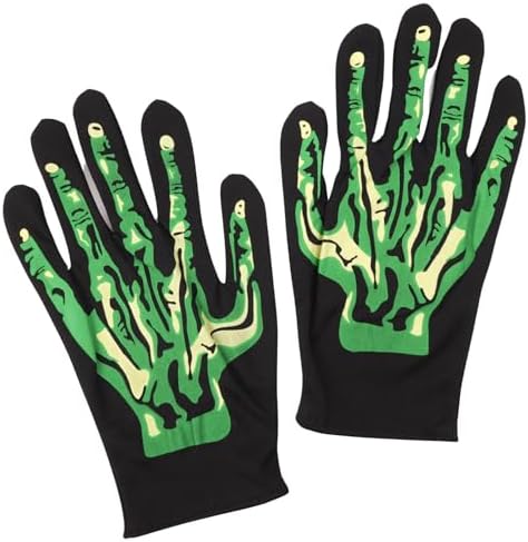 Needzo Halloween Green Monster Gloves