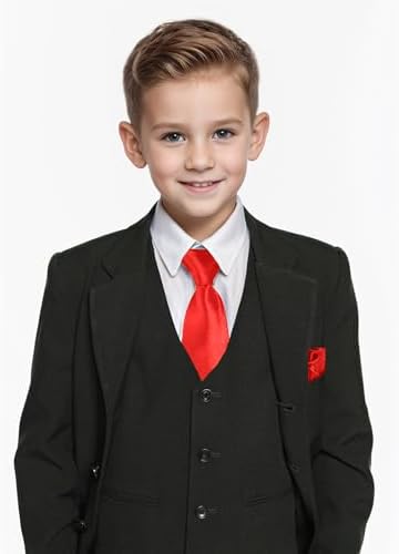 Pistha Boys Tie Pocket Square Set