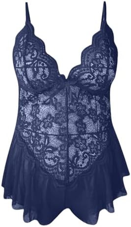 Sheer Mesh Babydoll Dress Nightie