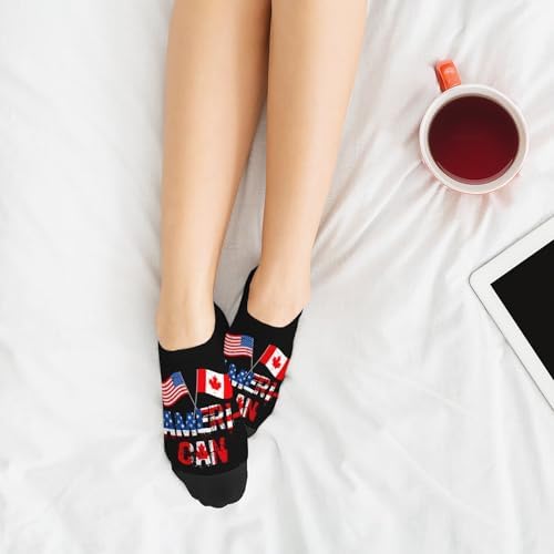 Ankel Socks Canada US Patriotic Fashionable for Men Women Comfortable Durable