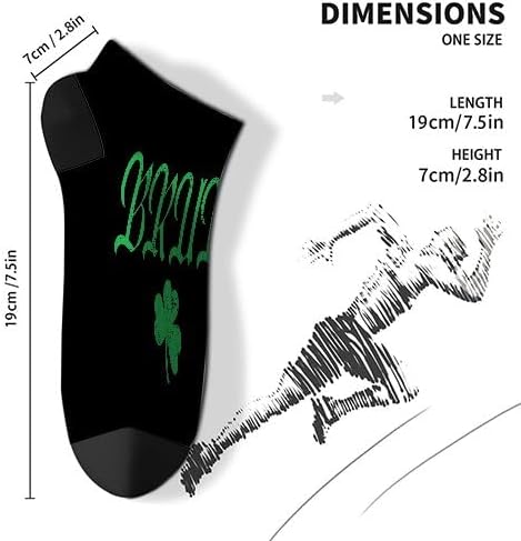 Mens St Patricks Day shamrock socks with gift tokens