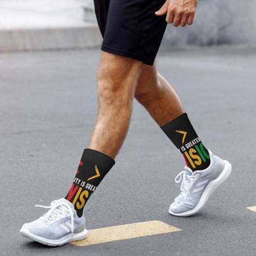 Equalitys Is Greater Than Division Math Black History Socks