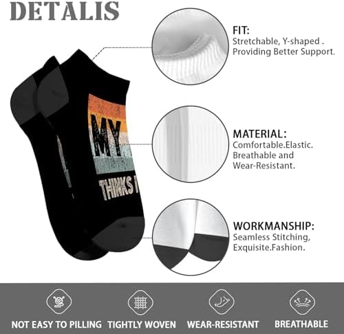 My Dogs Thinks Im Cool Boys Crew Socks Liner Sock Low Cut