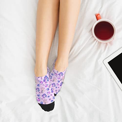 Devor Boys Crew Socks - Funny Mushrooms Invisible Liner