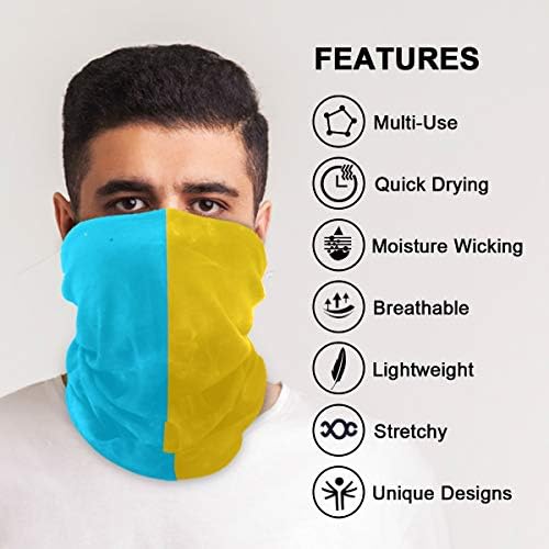 Unisex Magic Mask Headband Yellow Blue