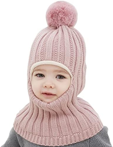 Perfect 2-in-1 Winter Warm Knitted Hat Scarf for Kids