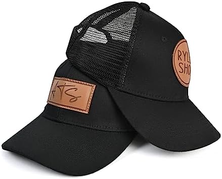 Personalized Toddler Baseball Cap with Leather Patch