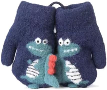 Dinosaur Winter Knit Mittens for Toddler