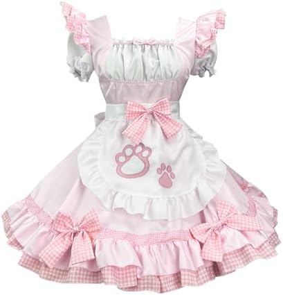 Womens Plus Size Maid Costume Cat Paw Anime Detectives kawaii Costume