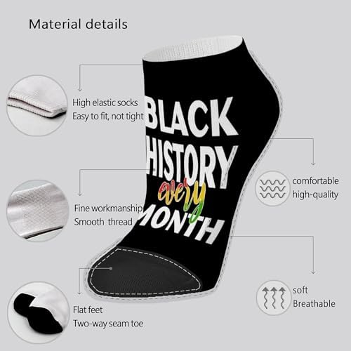 B Is For Brilliants Black Historys Month Toddler Boys Athletic Socks