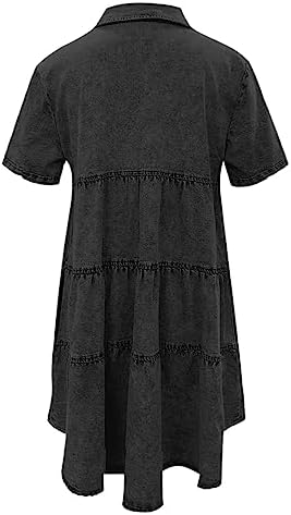 Chambray Button Down Dress for Women