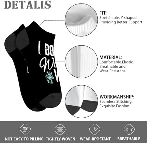 Funny Hidden Crew Socks for Boys