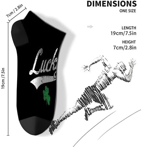 Lucky Bruhs Boys St Patricks Day shamrock athletic socks