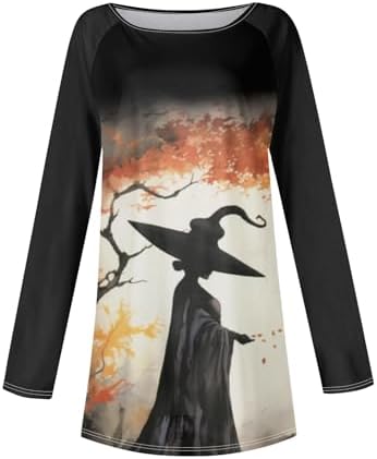 Halloween Party Long Sleeve Print T-Shirt