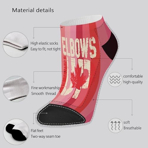 Elbows Up Canada Socks