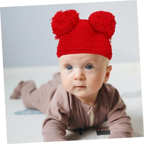 Winter Warm Christmas Hat for Boys - Red