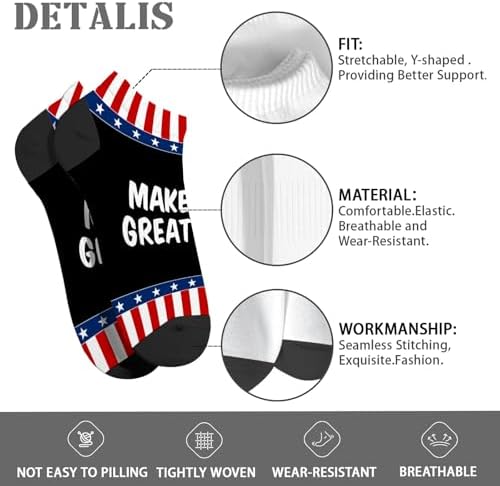 Make Eggs Great Again Low Cut Socks