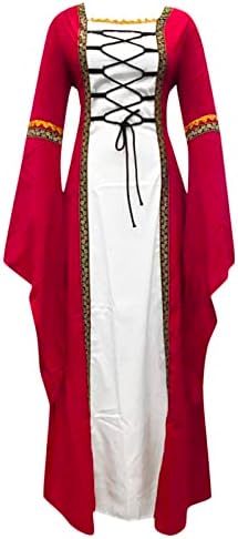 YELLDesk Plus Size MedievalNineteenth-Century Dress for Women Snowgoat Style