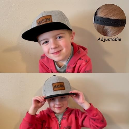 Rucekia Custom Toddler Baseball Hats - Adjustable Snapback Personalized Naming