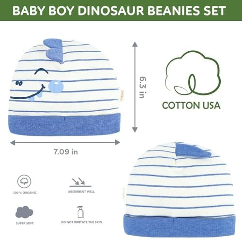 Adorable Newborn Toddler Dinosaur Hat Set