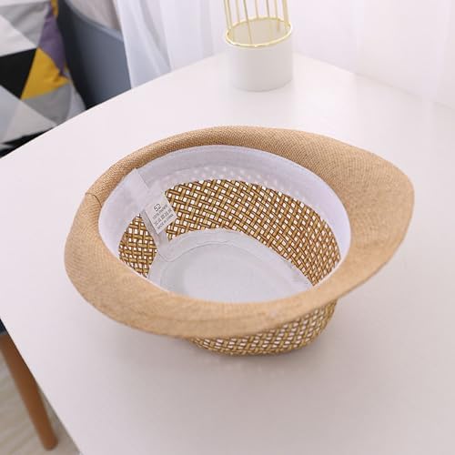 Fun Reliable Sun Protection for Kids UPF 50 Cowboy Straw Hat