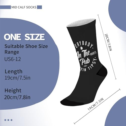 St Patricks Day Mens Cute Knee High Socks