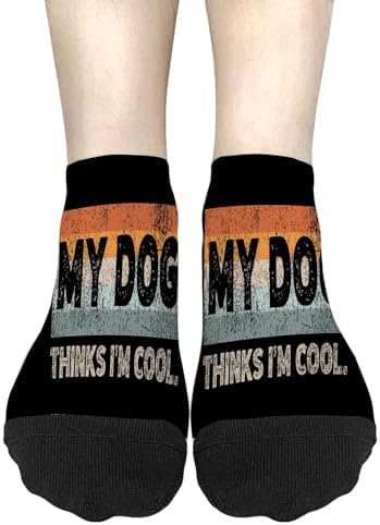 My Dogs Thinks Im Cool Boys Crew Socks Liner Sock Low Cut