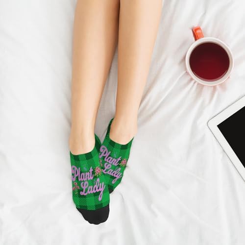 Plant Lady Mens Ankle Dress Socks Unique Design Comfortable and Perfect Gift