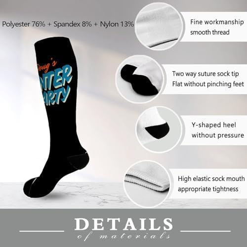 Dougs 2025 Winter Party Mens Dress Socks for Work More