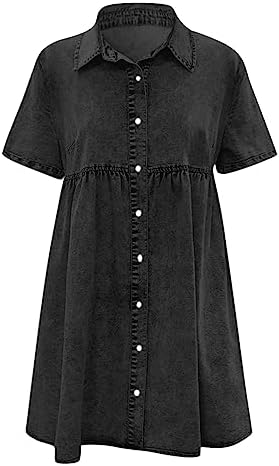 Chambray Button Down Dress for Women