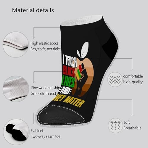 Humor Comfort Black History Month Ankle Socks for Men