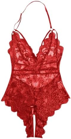 Adjustable Straps Womens Lingerie Nightwear Set - Mini Teddy Garter Tights Outfits