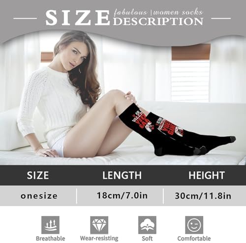 Mens Knee High Funny Socks for Gamers Valentines Day Xbox PS4