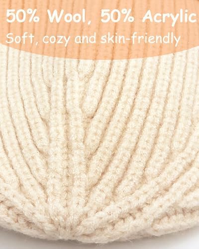 Wool Acrylic Baby Beanie Hat for Kids