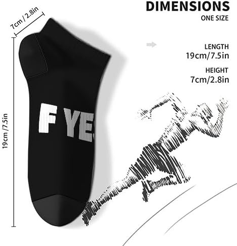F YesMens Crew Sock for Boys Long Knee High Sock Whimsical Design