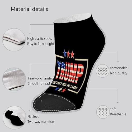 Cool Zelensky Socks for Men - Novelty Non-Slip Toe Socks
