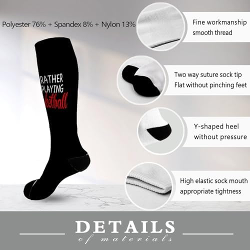 Basketball-Friendly Thigh-High Socks for Boys - Fun
